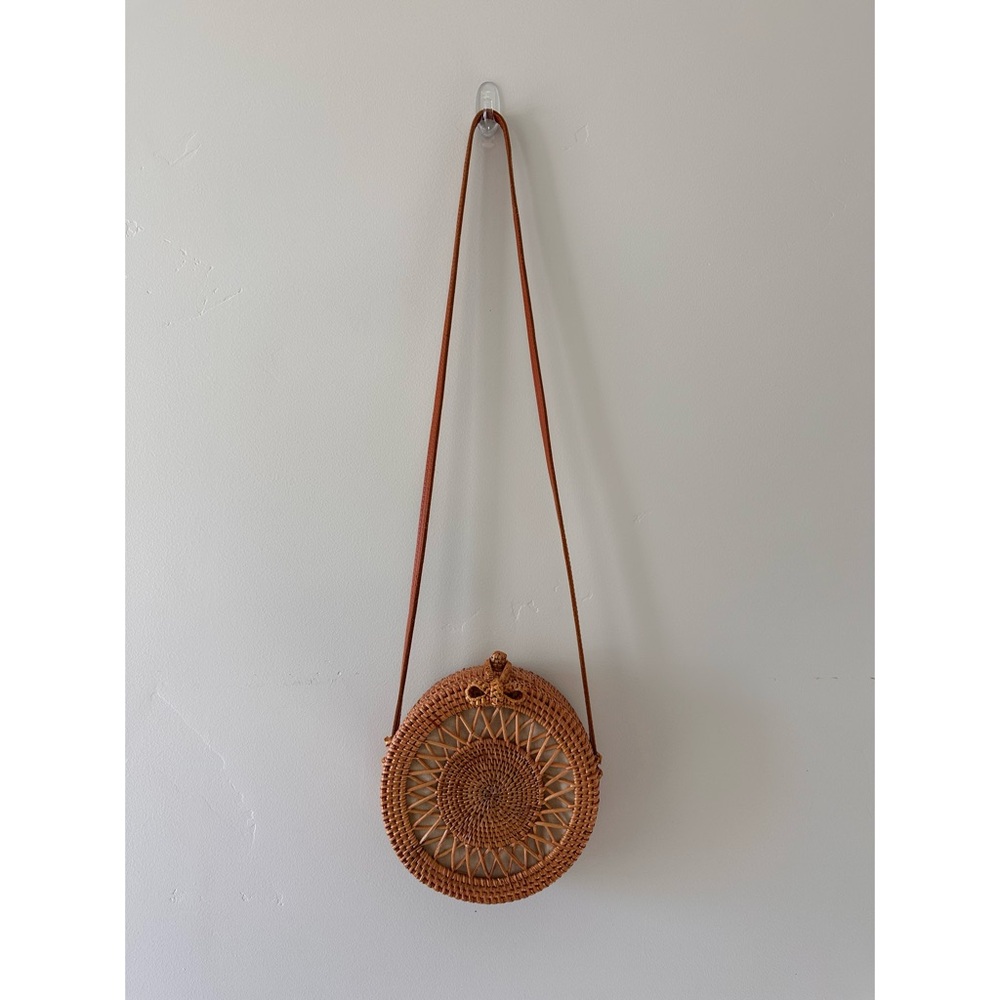 Women’s Handwoven Round Rattan Bag